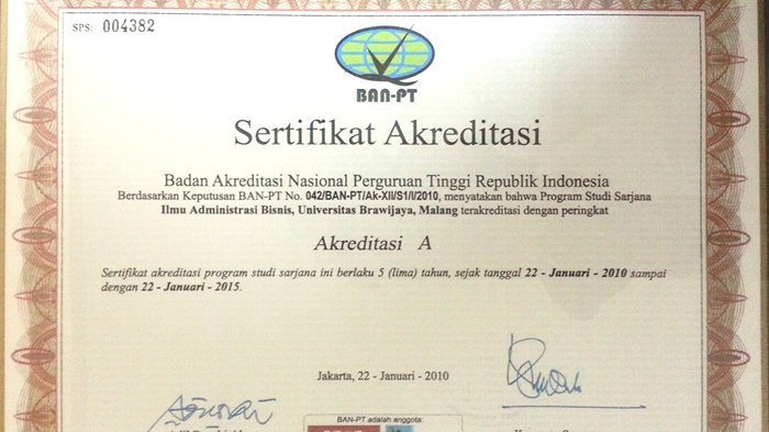 akreditasi universitas indonesia